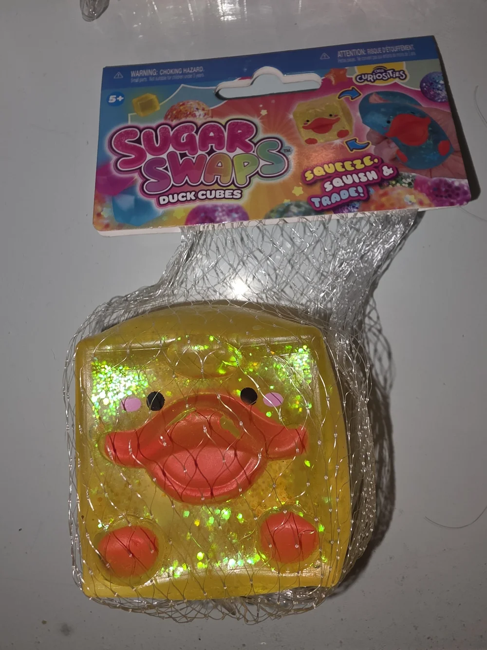 Duck Cubes Squeeze Toy - Yellow